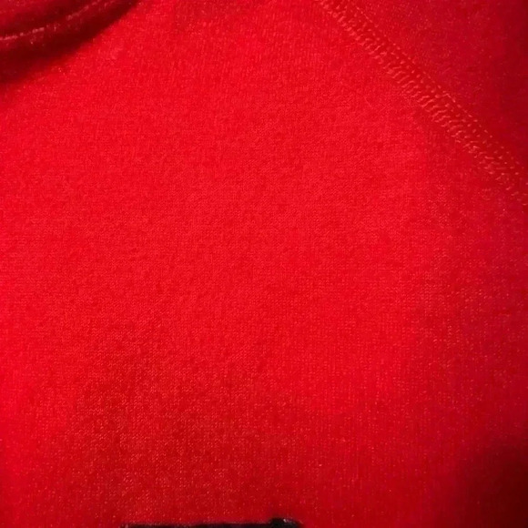 198. Vintage Patagonia Sweater Men Medium Red Capilene USA Made 1/4 Pullover - Picture 2 of 4